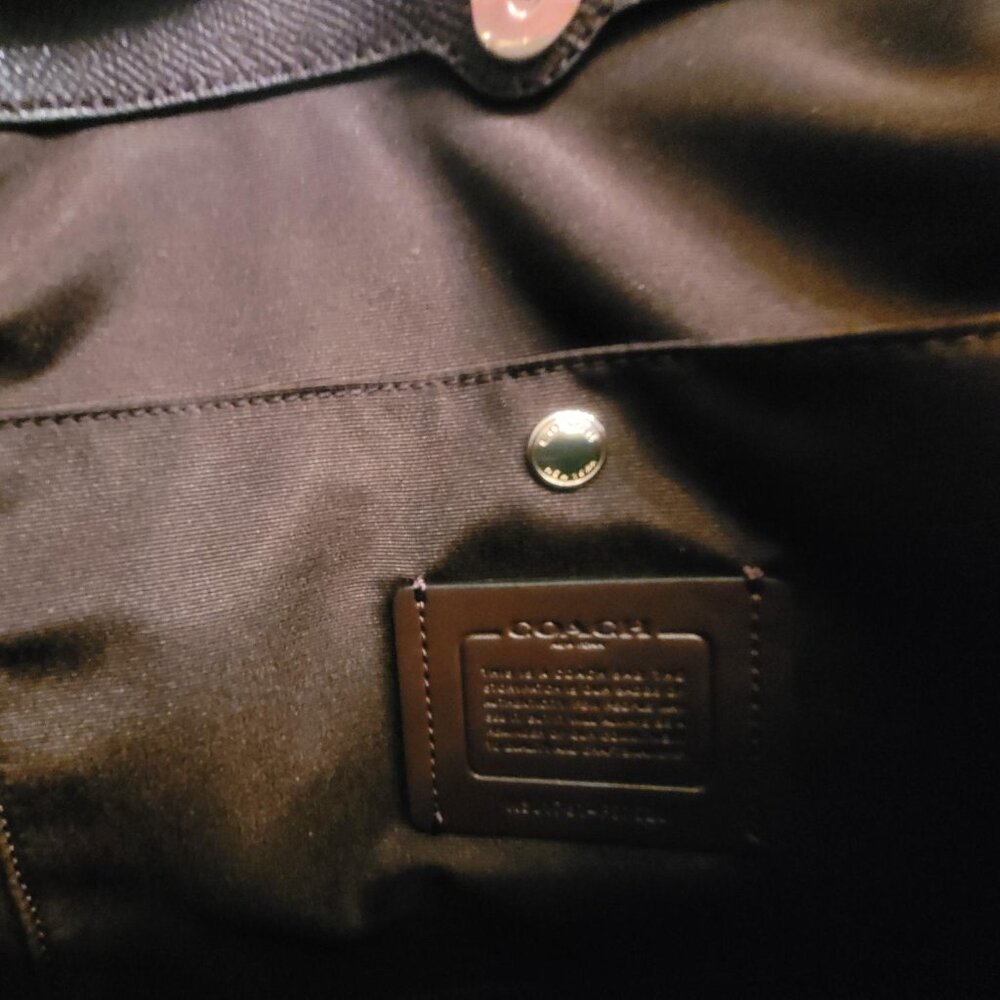 Coach Small Christie Carryall in Cross-grain Leather Oxblood Color NWT - Picture 10 of 13